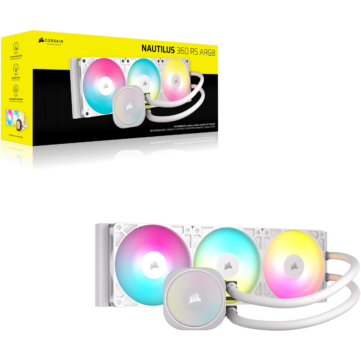 CR LIQUID COOLER NAUTILUS 360 RS ARGB WH "CW-9060095-WW"