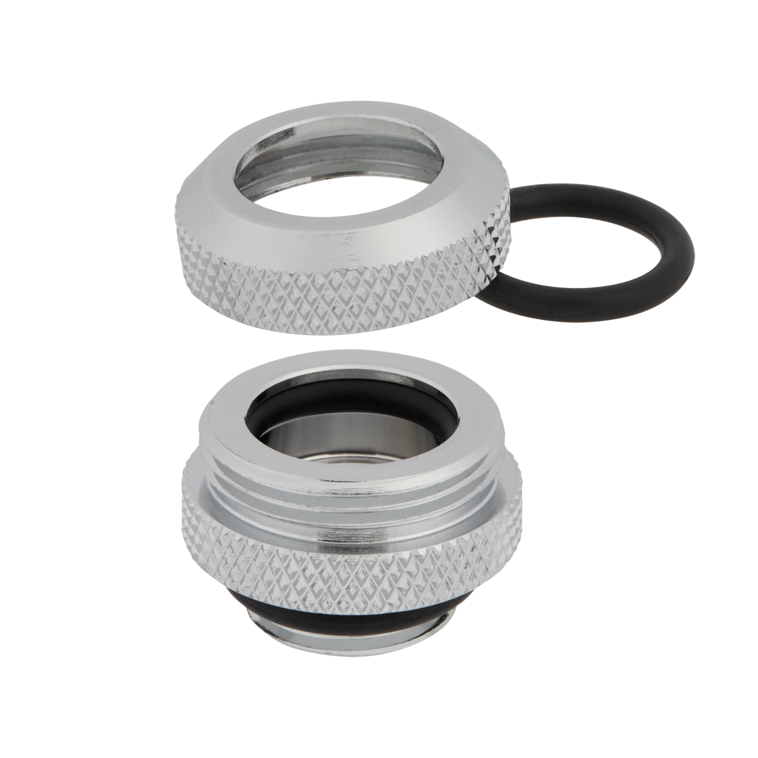 FITTING tub CORSAIR, filet G1/4", fitting straight, pt hard tube, OD 12 mm, chrome, "CX-9052000-WW"