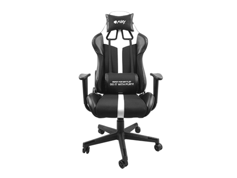 Scaun gaming FURY AVENGER XL alb