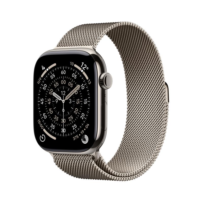 Apple AW S11 46 Cel Nat Titan Nat Mil Loop S/M