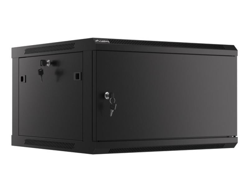 Lanberg Dulap rack de perete 19", 6U negru