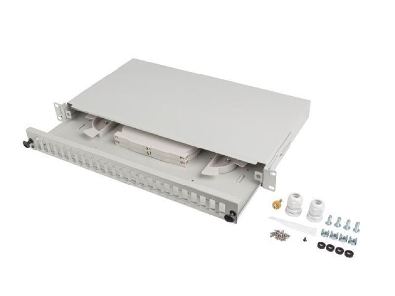 Lanberg Patch panel fibră rack 19" 1U 24x SC