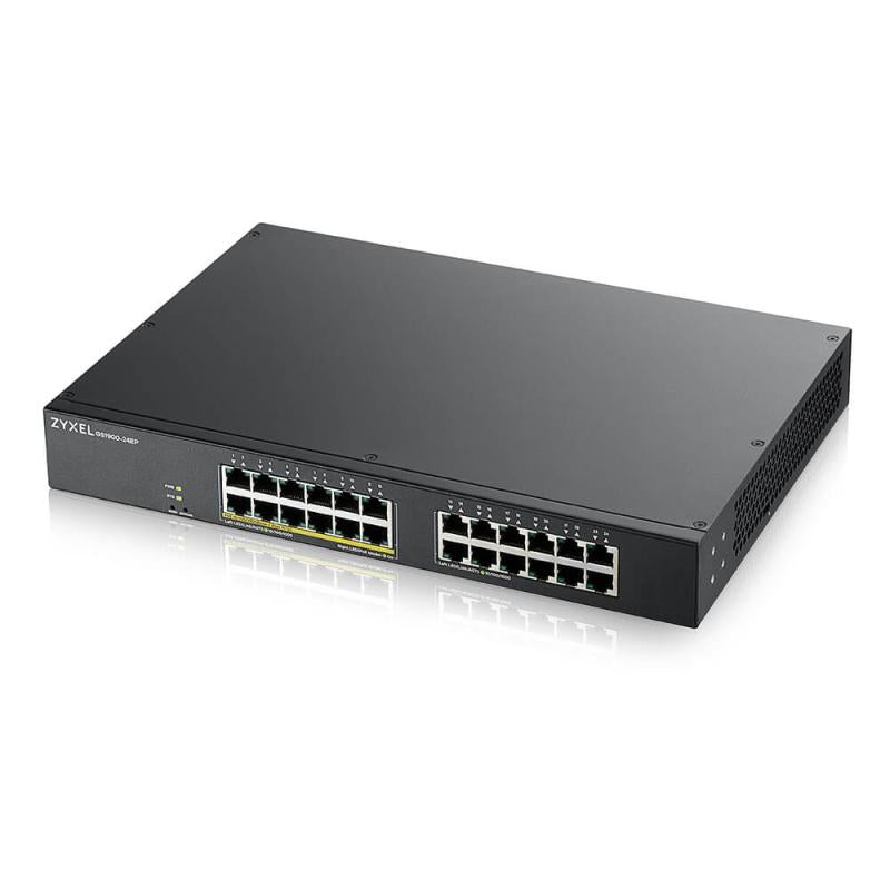 Zyxel Zy GS1900-24, 24-port GbE L2, 12 Prt POE