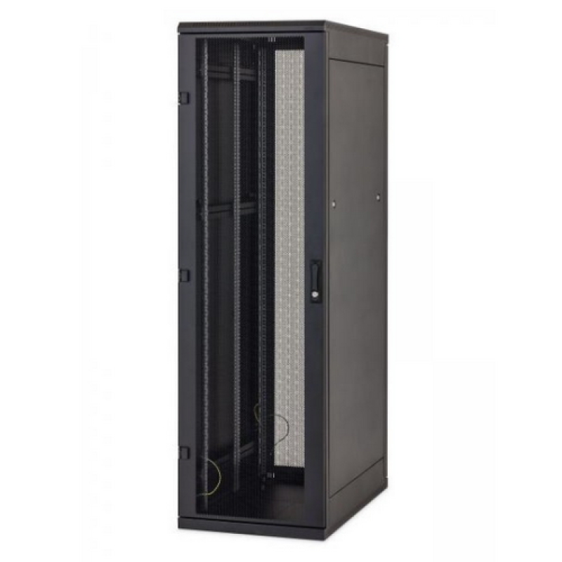 Triton Rack Podea 19 42U 600X800 Negru (Rack de podea 19 Triton 42U 600x800mm usa fata metal perforat panouri...)