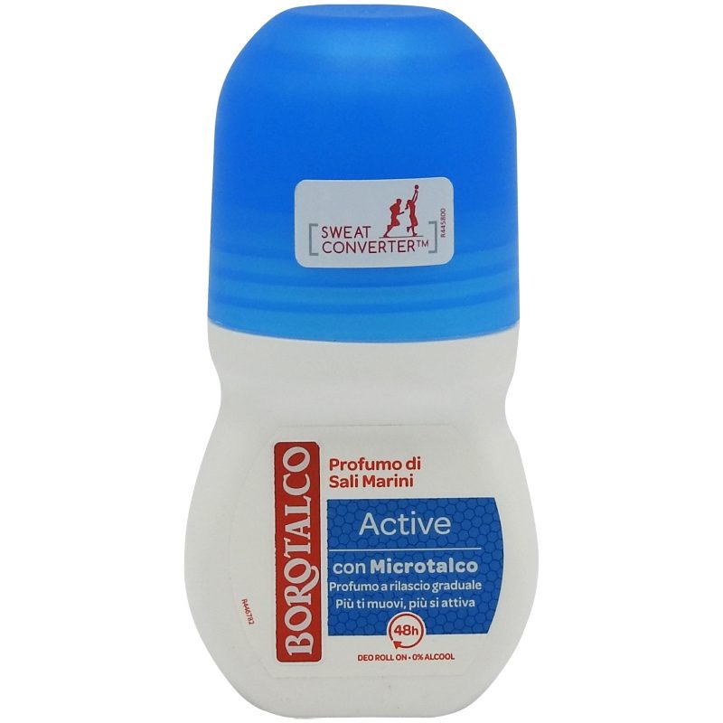Deodorant, Borotalco, Roll On 50 ml 48H Active Albastru
