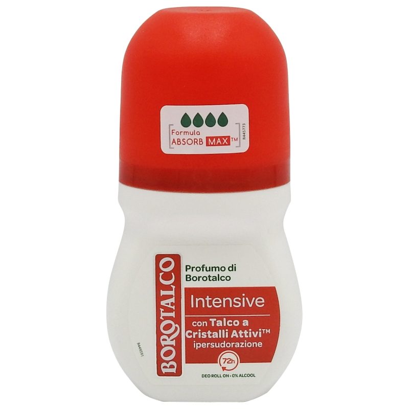 Deodorant, Borotalco, Roll On 50 ml 48H Pure Intensive Microtalc