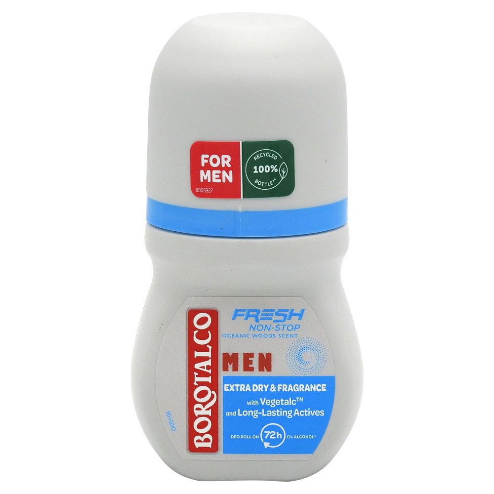 Deodorant, Borotalco, Roll On 50 ml Men Dry Fresh Fragrance