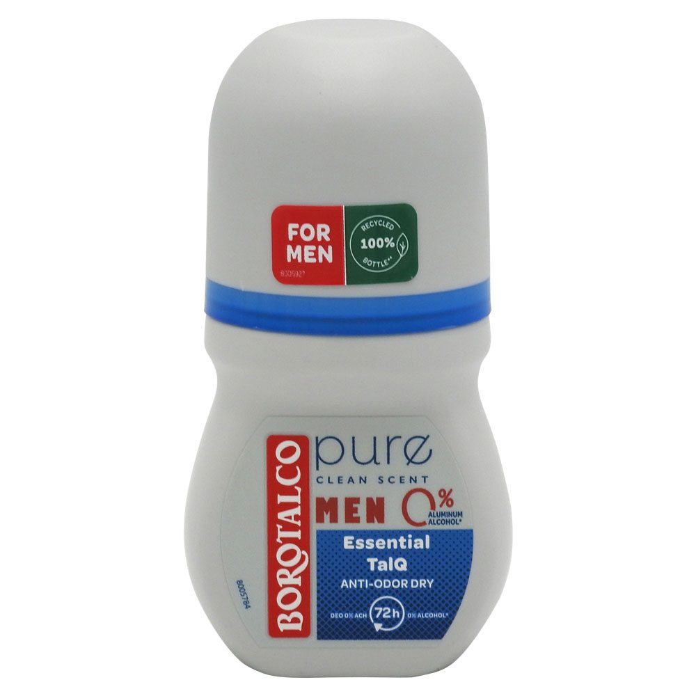 Deodorant, Borotalco, Roll On 50 ml Men Dry Pure Talq