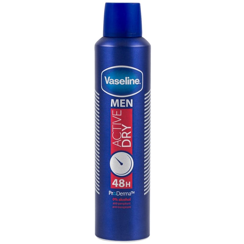 Deodorant, Vaseline, 250 ml Men Active Dry