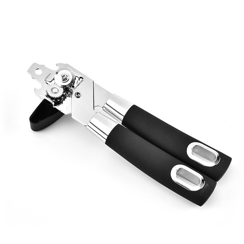 Desfacator de conserve multifunctional Otel inoxidabil, Maner antialunecare, ergonomic, rezistent la rugina, usor de utilizat, 21.6 x 6 cm, argintiu