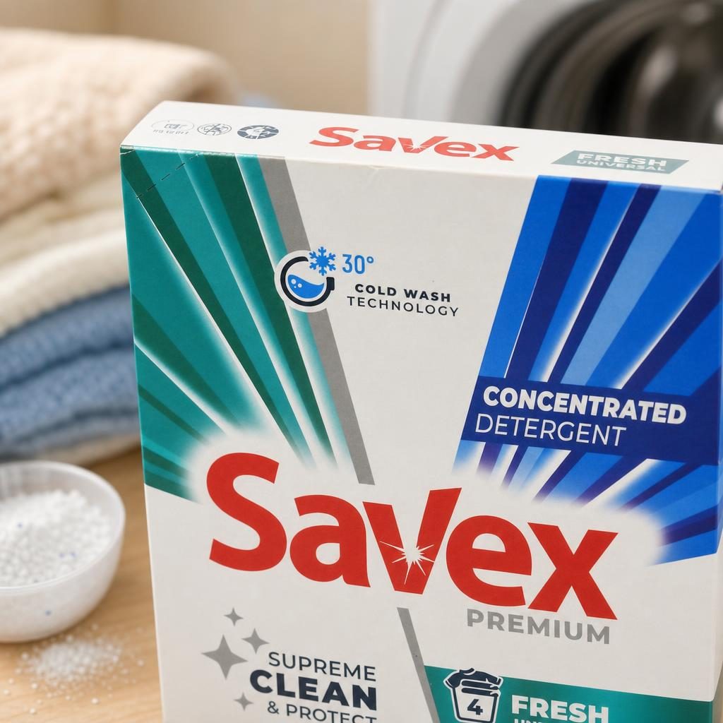 Detergent pentru Rufe Universal, Savex, 320 g, Fresh, 4 Spalari