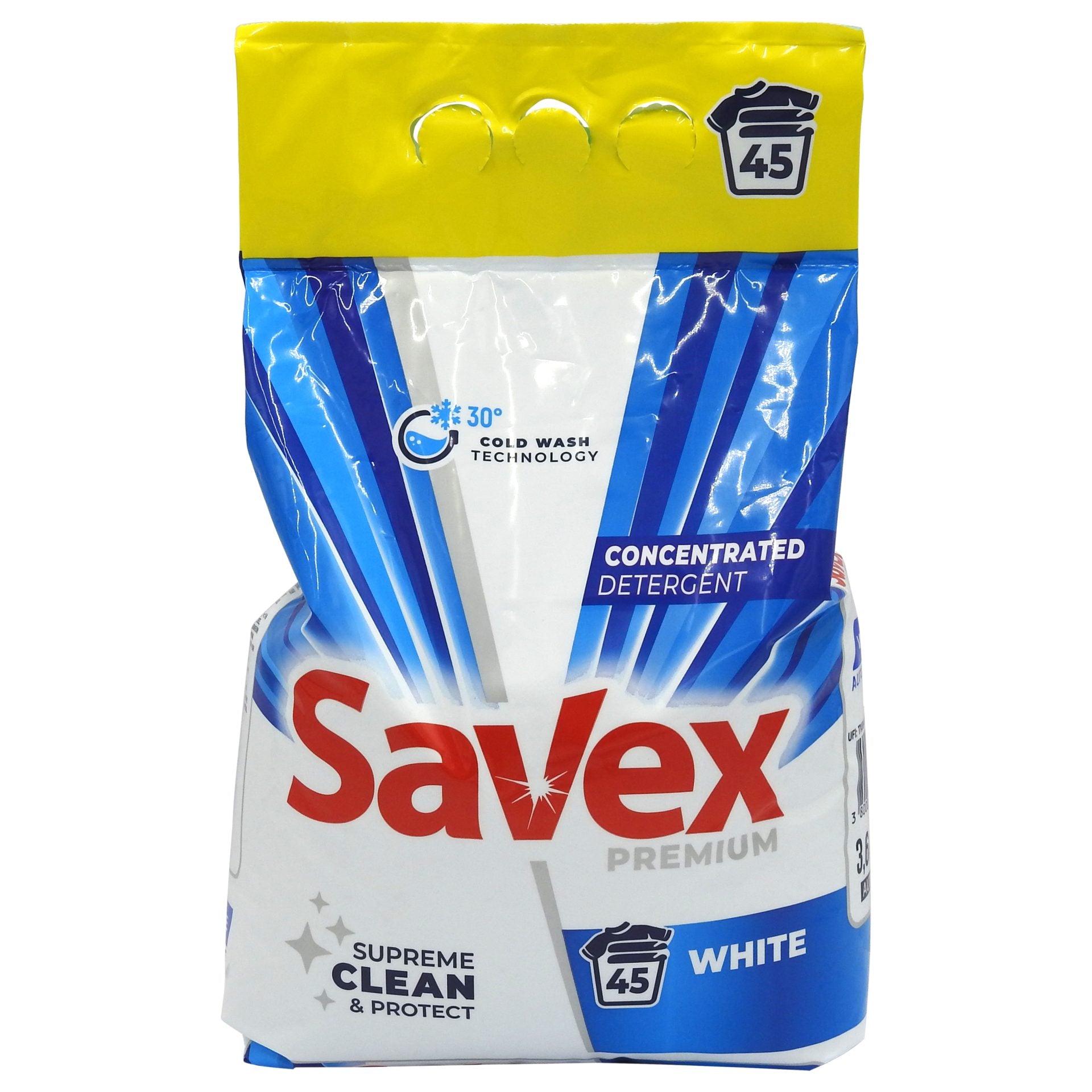 Detergent pentru Rufe Automat, Savex, 3.6 kg White 45 spalari