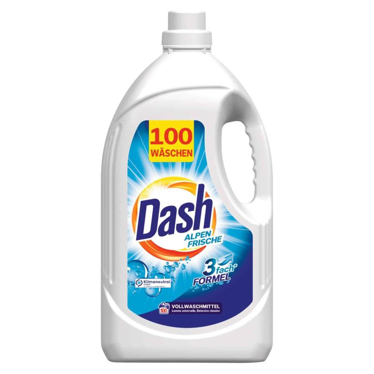 Detergent pentru Rufe, Dash, Lichid 5 L Alpen Frische 100 spalari
