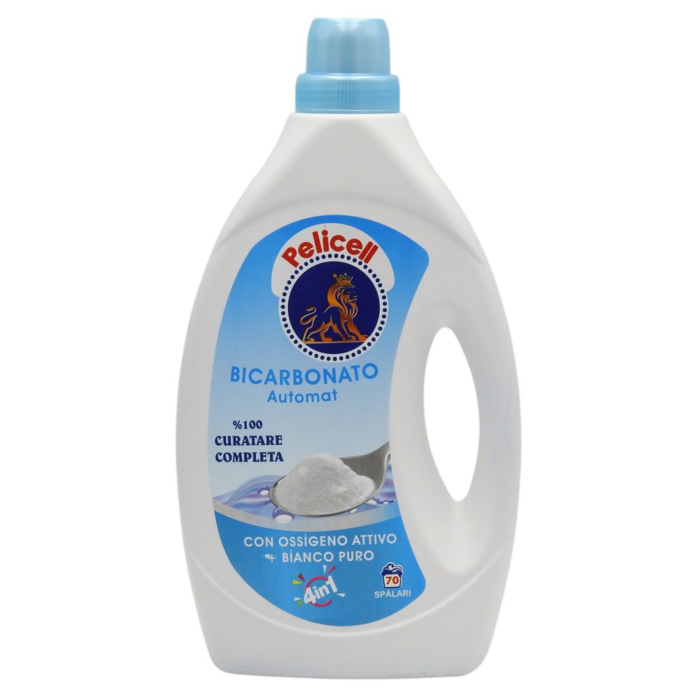 Detergent pentru Rufe, Pelicell, Lichid 3 L Bicarbonat 70 spalari