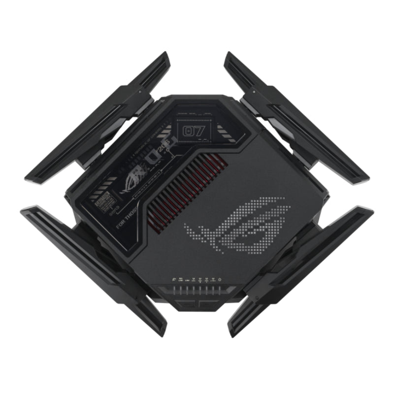 ASUS ROG Rapture GT-BE98 Quad-band WiFi 7 802.11be Gaming Router support new 320MHz bandwidth "90IG08F0-MO9A0V"