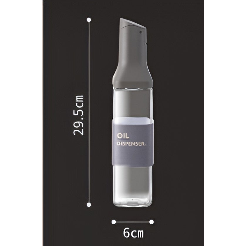 Dispenser pentru Ulei, Deschidere si Inchidere Automata a Rezervorul, cu Inductie Gravitationala, 500 ml, 29.5x6x6 cm, Gri