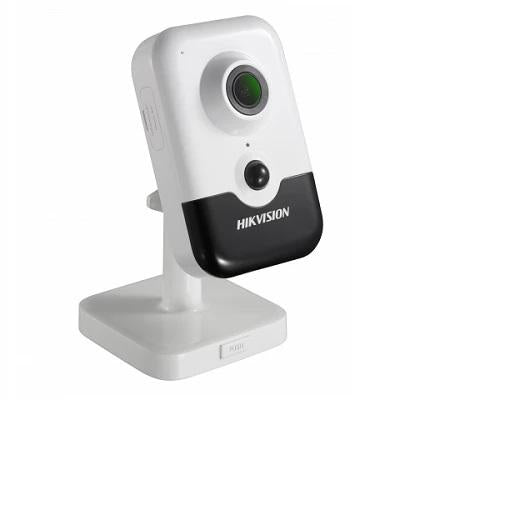 CAMERA IP Hikvision, cube pt. interior, dist. IR 10 m, tip lentila fixa 2 mm, 4 Mpx, nu,carcasa plastic, slot SD card, "DS-2CD2443G2-I20"