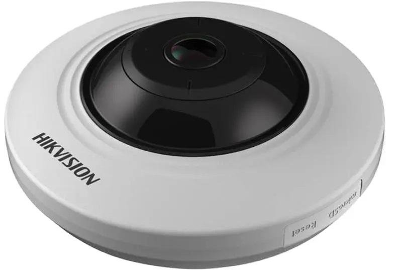 CAMERA IP Hikvision, fisheye pt. interior | exterior, dist. IR 8 m, tip lentila 1.16 mm, 3 Mpx, PoE, slot SD card, "DS-2CD2935FWD-I"