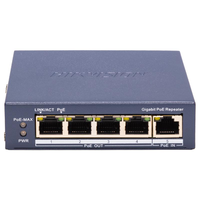 REPETOR 4 GIGABIT POE PORTS "DS-3E0505P-E/R"
