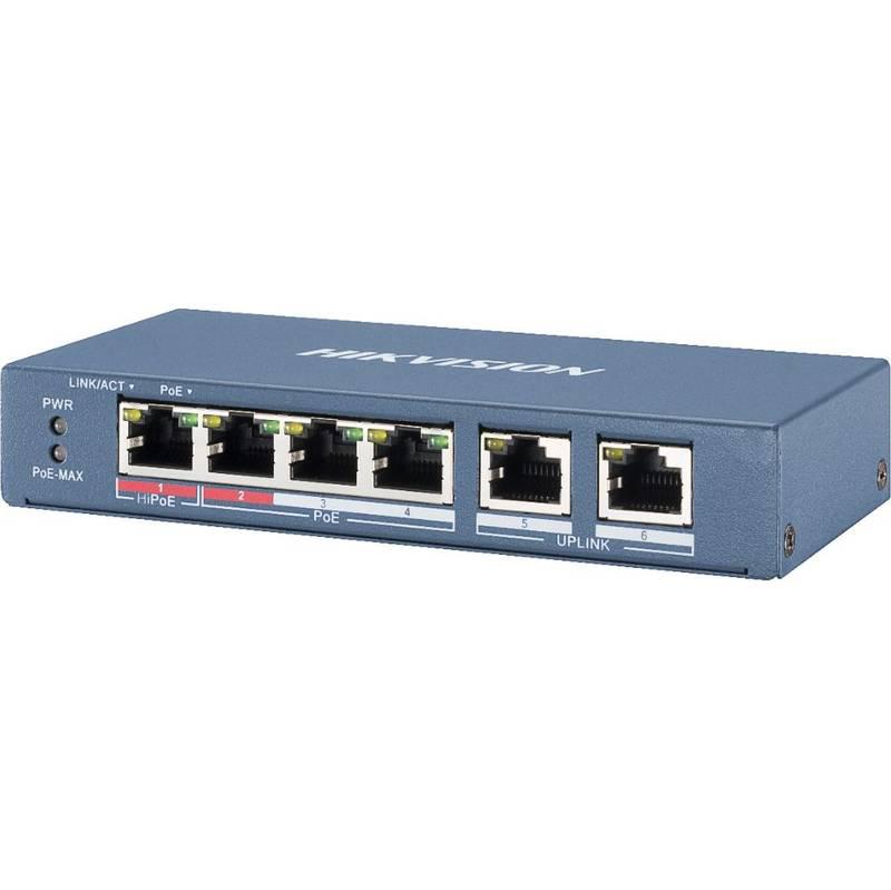 SWITCH 4PORTURI 60W SMARTMANAGED "DS-3E1106HP-EI"