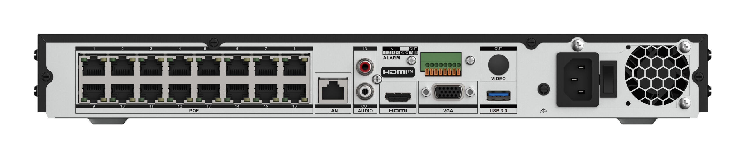 NVR 16 CH 4K 2XSATA 16x POE ACUSEEK "DS-7616NXI-I2/16P/VPRO"