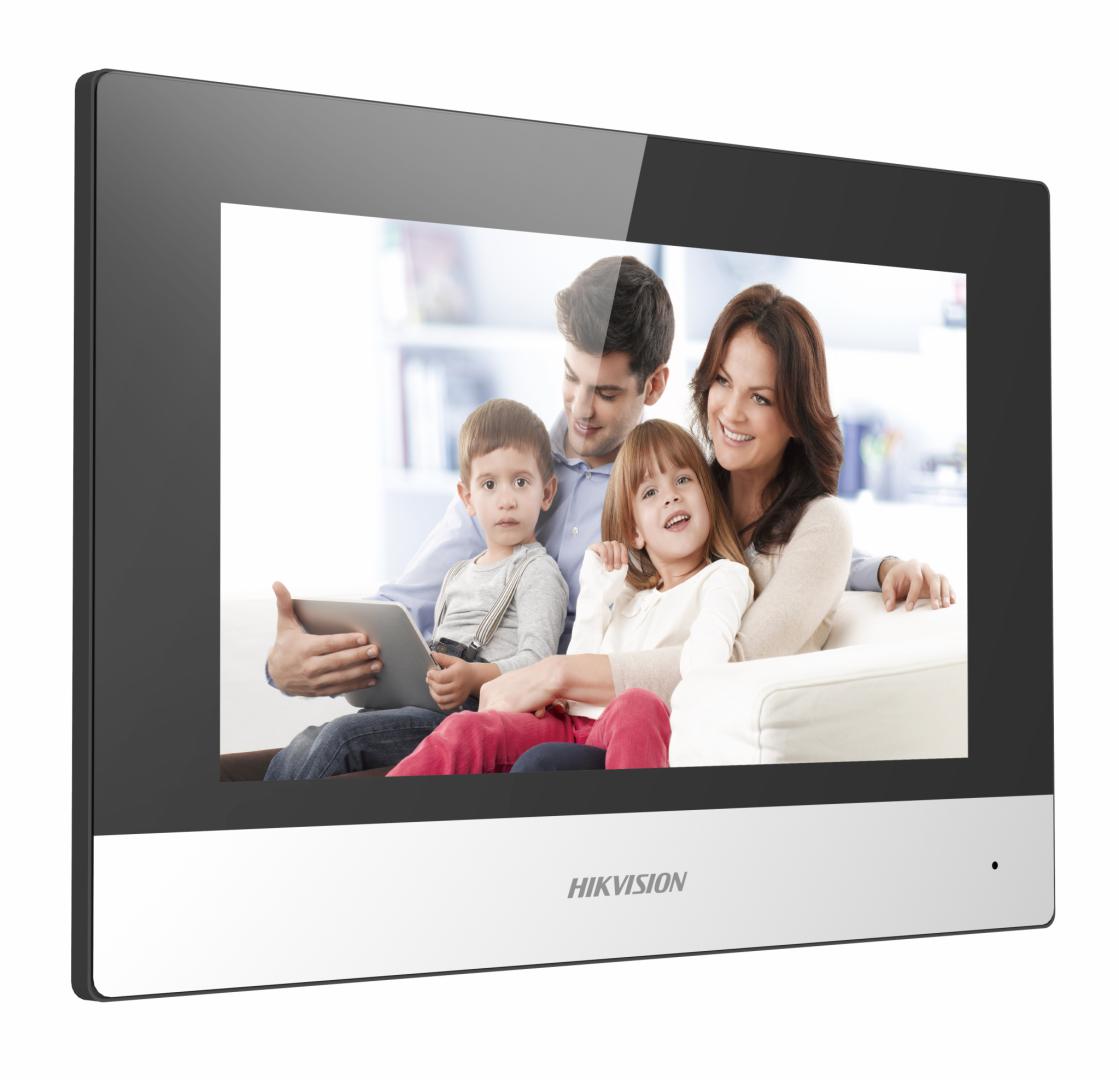 MONITOR videointerfon modular HIKVISION, ecran LCD 7" color cu touch screeen, rezolutie ecran 1024 x 600, Wi-Fi 802.11b/g/n, "DS-KH6320-WTE1/EU"