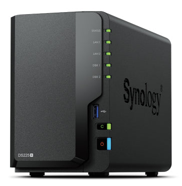 SYNOLOGY DS225+ 2-Bay PLUS NAS Intel Celeron J4125 2GB ECC DDR4 "DS225+"