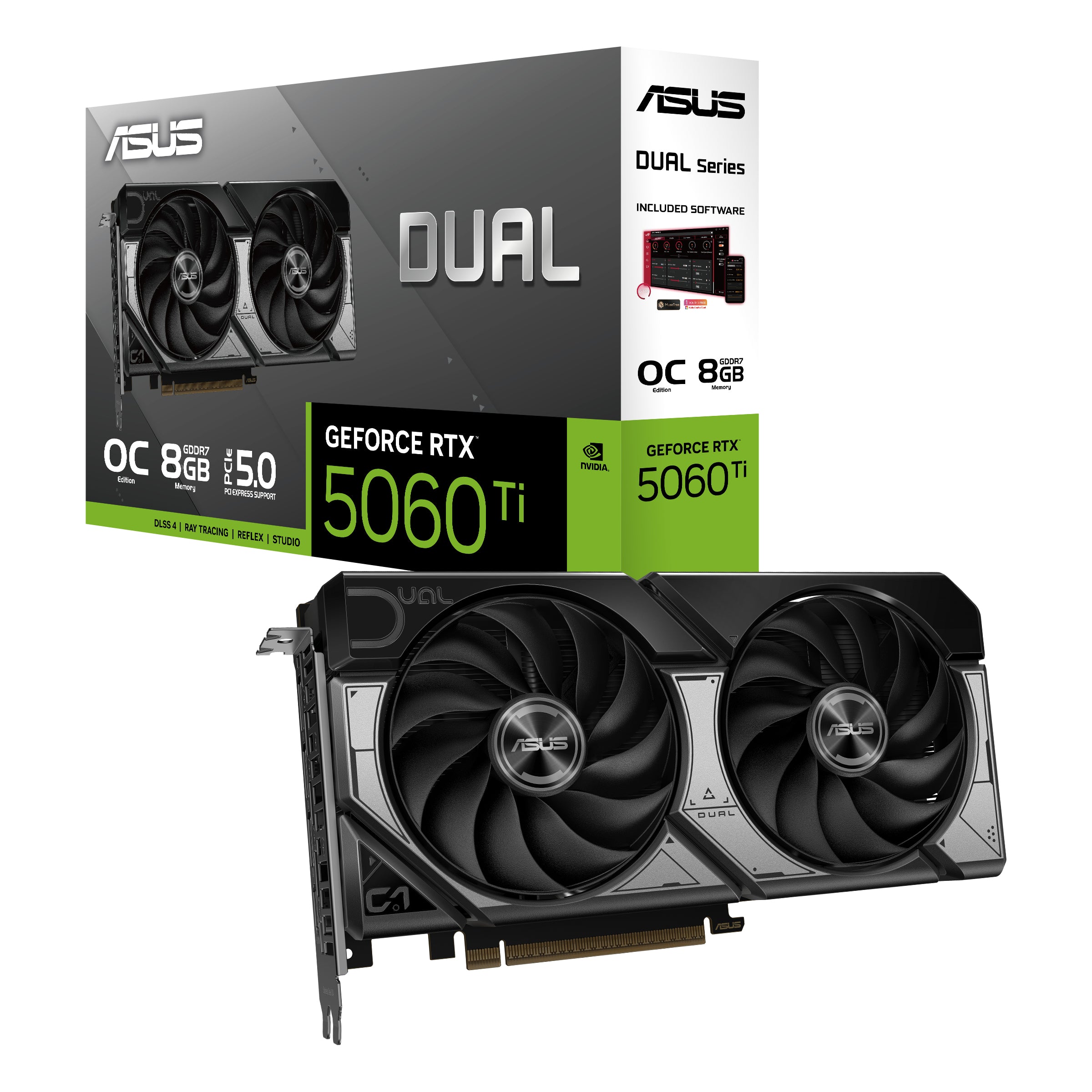 VGA ASUS DUAL RTX 5060 Ti OC 8GB "DUAL-RTX5060TI-O8G"