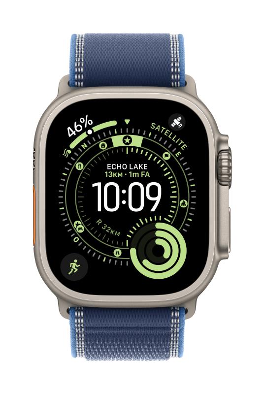 Apple AW BAND 49MM TRAIL BLUE BK TITAN M/L