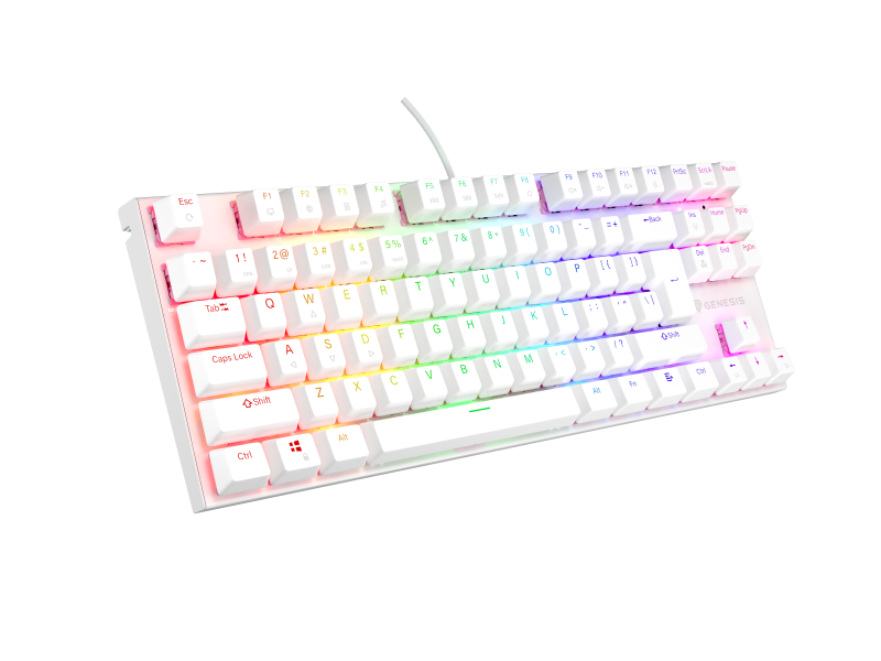 Tastatura Genesis Thor 303 TKL P alb
