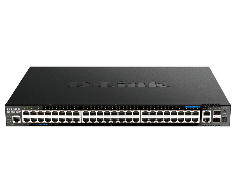 Dlink Sw 48P-GB 4P-SFP+ Smart Rm 52MP (Switch D-Link DGS-1520-52MP)