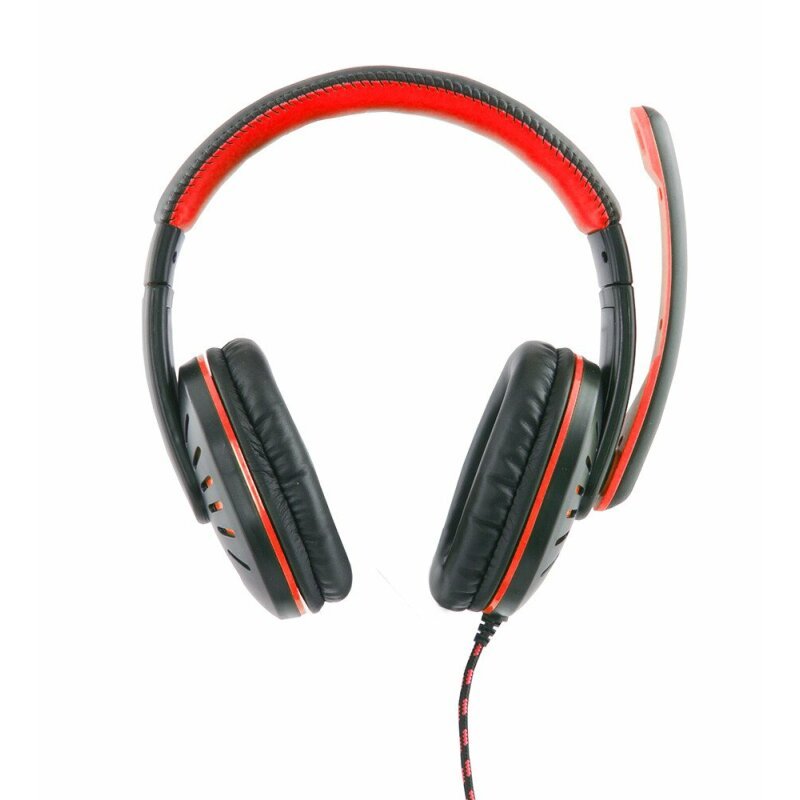 Casti gaming cu microfon Esperanza Crow EGH330B stereo 2m Negru/Rosu "EGH330R"