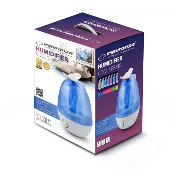 Umidificator Esperanza Cool Spring EHA003 25W 3.5l Alb/Albastru "EHA003"