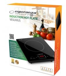 Plita cu inductie Esperanza Vesuvius EKH009 2000 W Negru "EKH009"