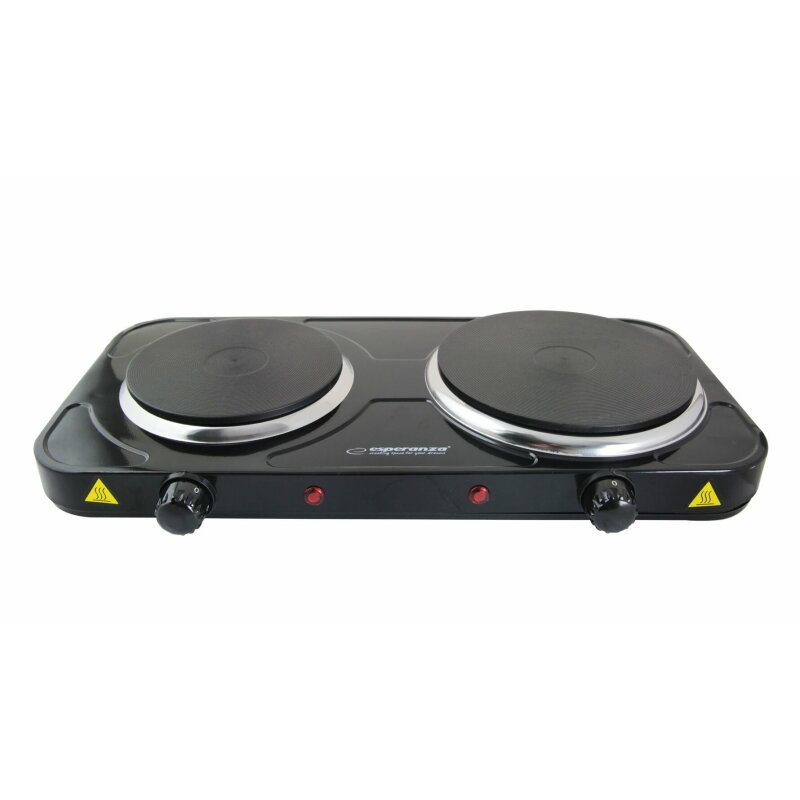 Plita electrica Esperanza Yellowstone EKH014K 1000W 1x18.8cm+1x15.5cm Negru "EKH014K"