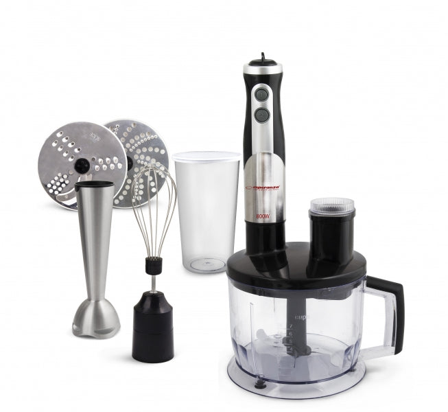 Blender Esperanza Crema EKM004 800W 2 trepte 0.6l Negru-Argintiu "EKM004"