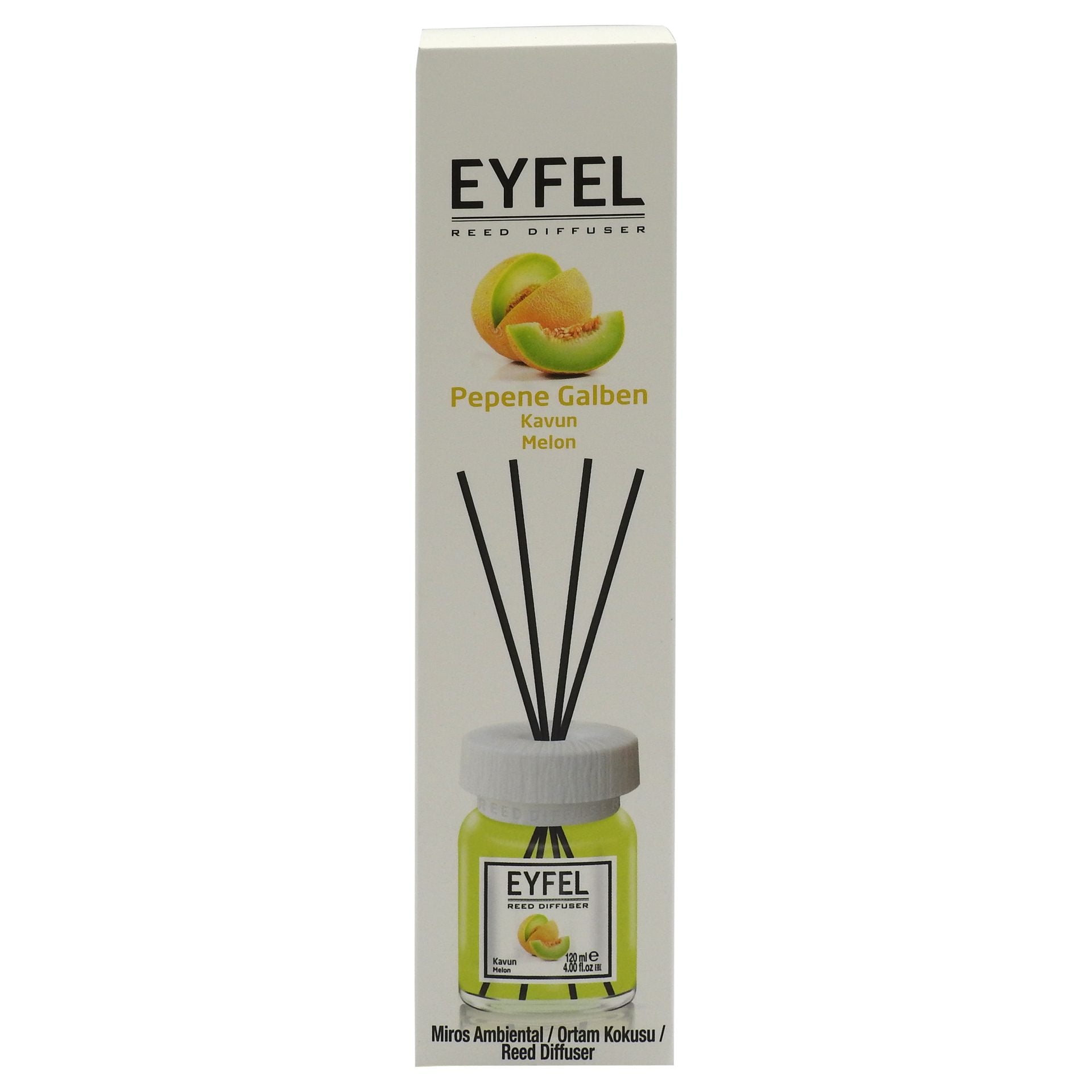 Odorizant Camera cu Betisoare, EYFEL, Pepene Galben, 120 ml