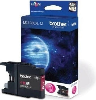 Cartus Cerneala Original Brother Magenta, LC1280XLM, pentru DCP-J525|J725|J925|MFC-J430|J5910|J625|J6510|J6910, 1.2K, , "LC1280XLM"