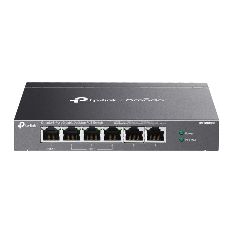 TP-Link Switch Omada 6-Port 3-Port PoE+ 1-PoE++