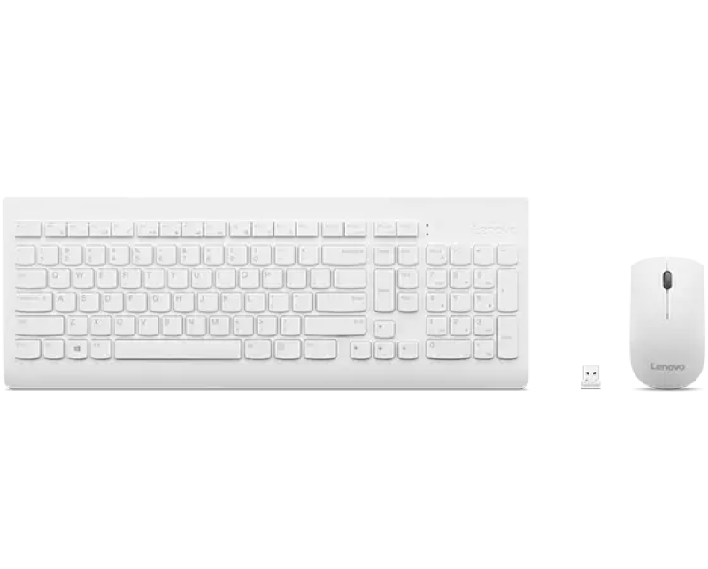 Lenovo LN 510 Keyboard&Mouse White Wireless US
