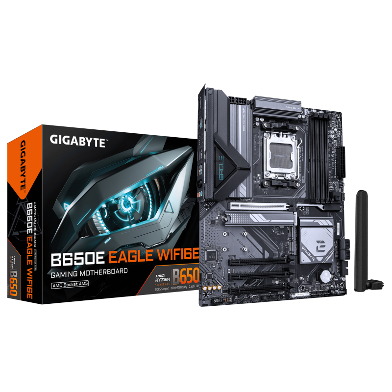 Placa de baza Gigabyte B650E EAGLE WIFI6E, Socket AM5, DDR5, ATX