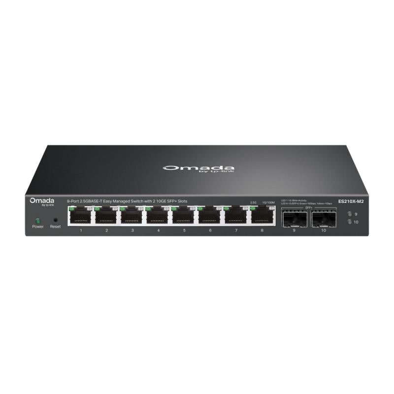 Omada 8-Port 2.5GBASE-T ES210X-M2 (Omada 8-Port 2.5GBASE-T Easy Managed Switch with 2 10GE Sfp+ Slots Port: 8×...)