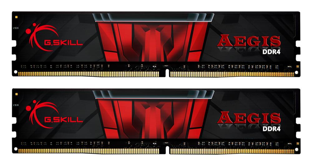 Memorie DDR G.Skill - gaming "Aegis" DDR4 32GB frecventa 3200 MHz, 16GB x 2 module, radiator, latenta CL16, "F4-3200C16D-32GIS"