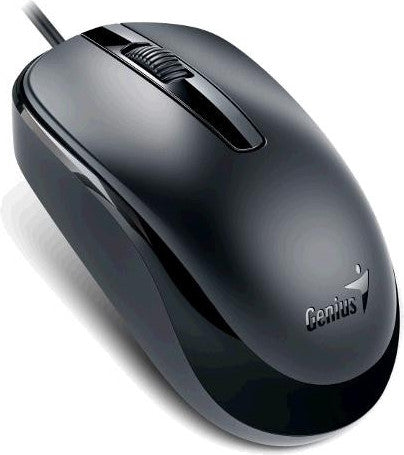 MOUSE Genius, "DX-120", PC sau NB, cu fir, USB, optic, 1000 dpi, butoane/scroll 3/1, , negru, "31010105100"