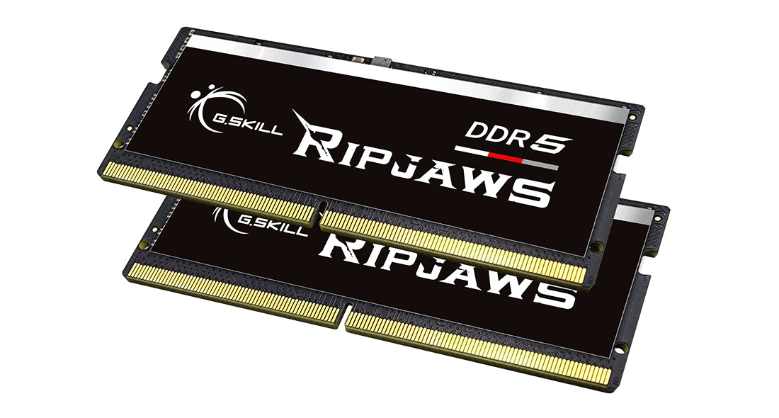 Memorie laptop G.Skill DDR5 - 64GB - 5600 - CL - 40 (2x 32 GB) dual kit, RAM (black, F5-5600S4040A32GX2-RS, Ripjaws, INTEL XMP) "F5-5600S4040A32GX2-RS"