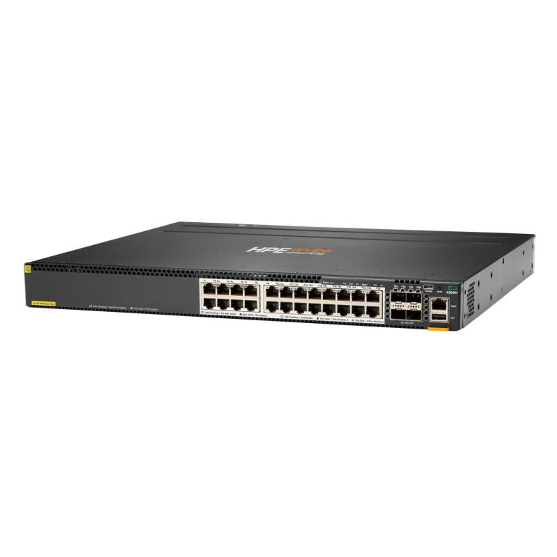 Aruba 6300M 24SR5 CL6 Poe 4SFP56 Swch (HPE Aruba Networking Cx 6300M 24-port HPE Smart Rate 1/2.5/5GbE Class 6 PoE and...)