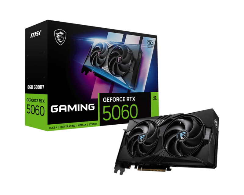 Placa video MSI GeForce RTX 5060 GAMING OC, 8GB GDDR7, PCI Express 5.0, 128-bit