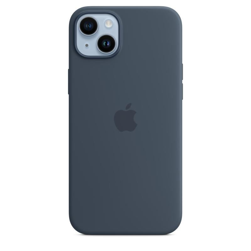 iPHONE Case 14 Plus Silicone Bl (iPhone 14 Plus Silicone Case with MagSafe - Storm Blue)