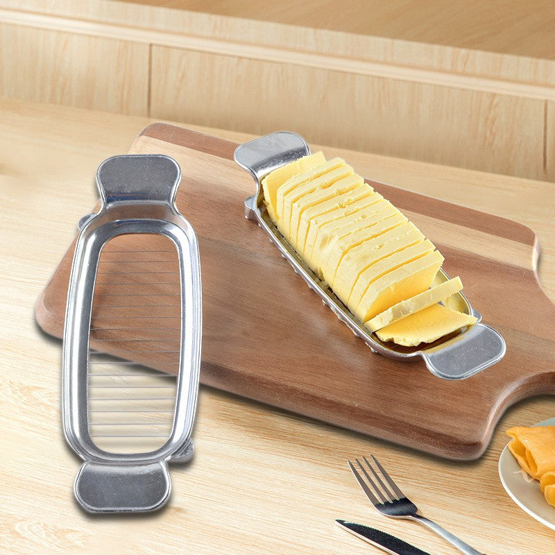 Feliator de Alimente, pentru Branza, Unt, Oua, din Aluminiu, 19.5 x 6.5 x 2 cm, Argintiu