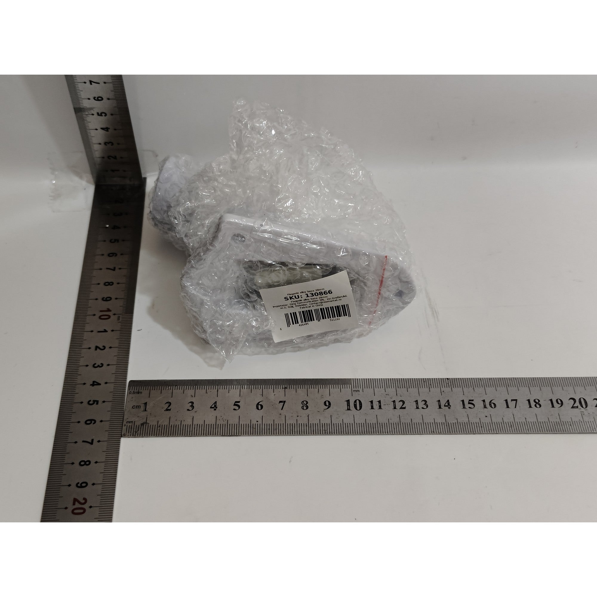 Baza pentru Suport de Steag, 2.8 cm, Alba
